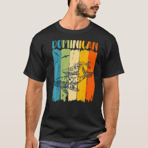 Whale Retro Dominican Matching Friends Family T-Shirt