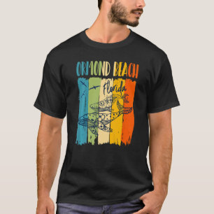 Whale Retro Ormond Beach Florida Matching Friends  T-Shirt