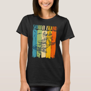 Whale Retro Sanibel Island Florida Matching Friend T-Shirt