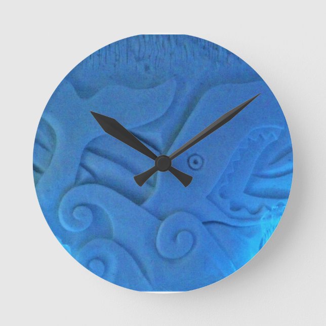 Whale Room at Hotel de Glace, Quebec, Canada Round Clock (Front)