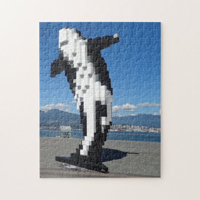 Whale Sculpture Vancouver. Jigsaw Puzzle (Vertical)