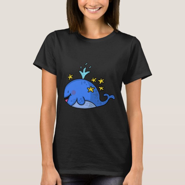 Whale Sea Ocean Orca Mammal Water Marine Fish Acti T-Shirt (Front)
