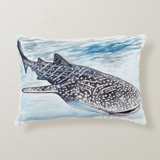 Whale Shark Artwork Cushion (Front)