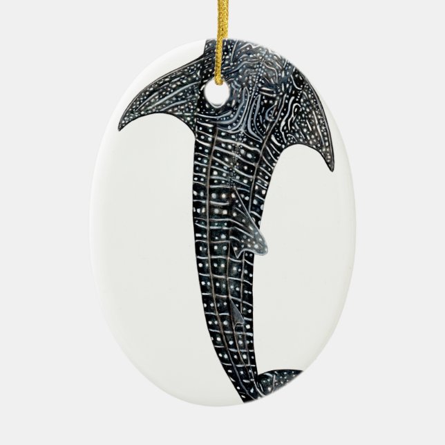 Whale shark ceramic ornament (Front)