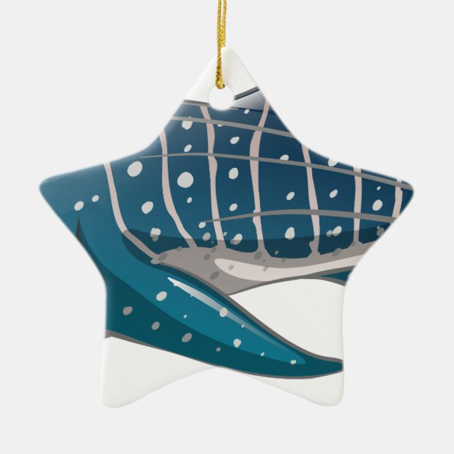 Whale shark ceramic ornament (Front)