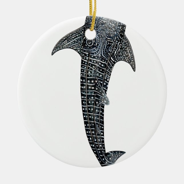 Whale shark ceramic ornament (Front)