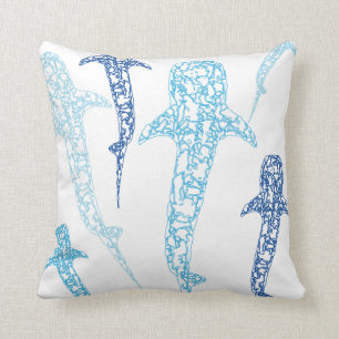 Whale shark cushion