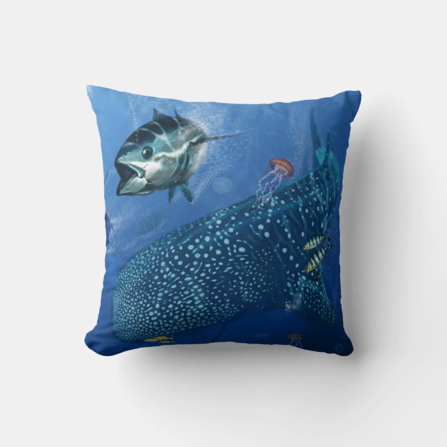 Whale Shark in the deep Cussion Cushion (Front)