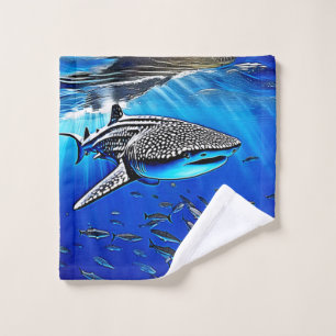 Whale Shark Majesty Design Bath Towel Set