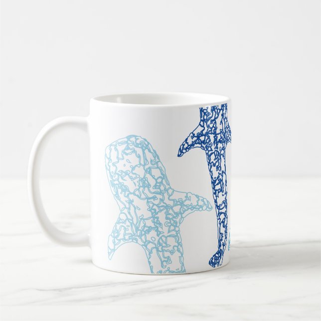 Whale shark mug. coffee mug (Left)