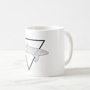 Whale shark print mug