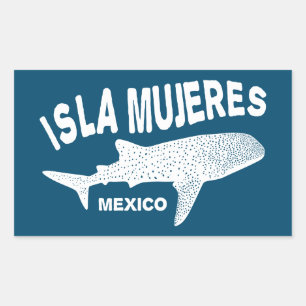 Whale Shark Scuba Diving   Isla Mujeres Rectangular Sticker
