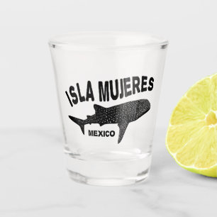 Whale Shark Scuba Diving Isla Mujeres Shot Glass
