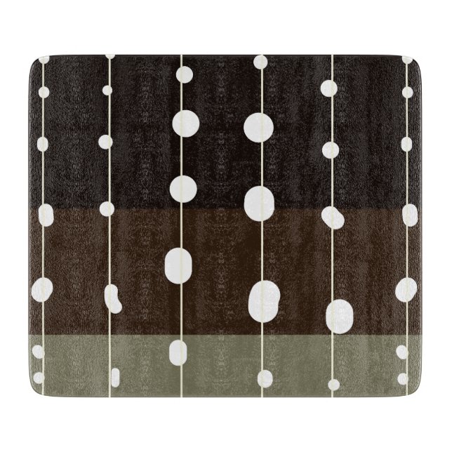 Whale Shark Spots and Stripes Pattern Cool Grey Cutting Board (Front)