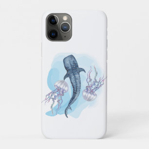 Whale Shark. Watercolor iPhone 11 Pro Case
