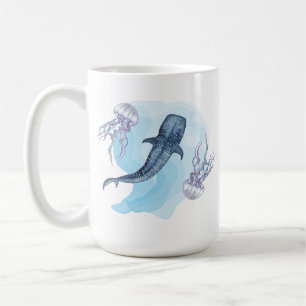 Whale Shark. Watercolor Coffee Mug
