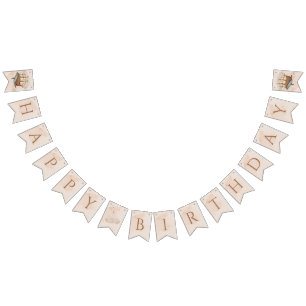 Whale Ship Pastel Gender-Neutral Birthday Bunting