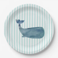 Whale Silhouette Nautical Painting Ocean