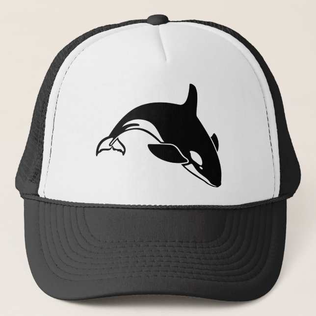 Whale Silhouette Trucker Hat (Front)