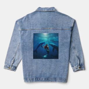 "Whale Song and Siren's Song: A Mermaid's Voyage, Denim Jacket