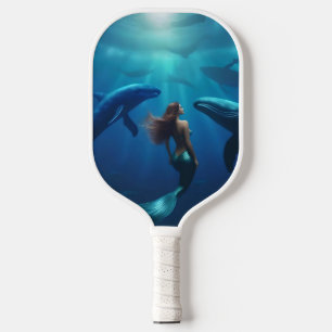 "Whale Song and Siren's Song: A Mermaid's Voyage, Pickleball Paddle