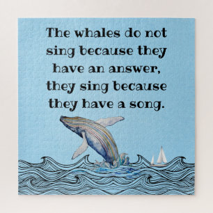 Whale song jigsaw puzzle