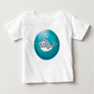 Whale, Sperm Whale, Underwater Baby T-Shirt