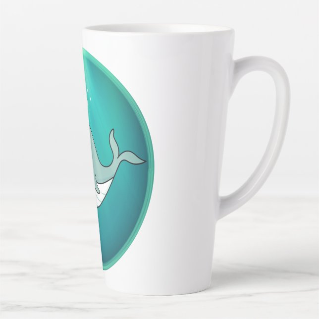 Whale, Sperm Whale, Underwater Latte Mug (Right)