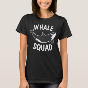 Whale Squad Sea Animal Wall T-Shirt