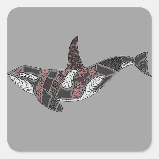 Whale Square Sticker
