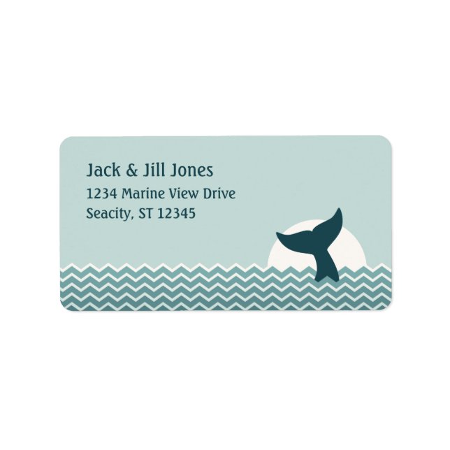 Whale Tail Address Label (Front)