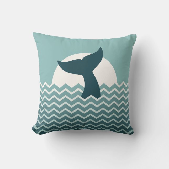 Whale Tail Cushion (Front)