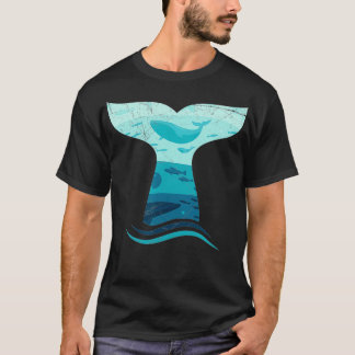 Whale Tail in Waves Orca Ocean T T-Shirt