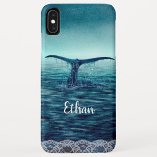 Whale Tail over Ocean Custom iPhone XS Max Case