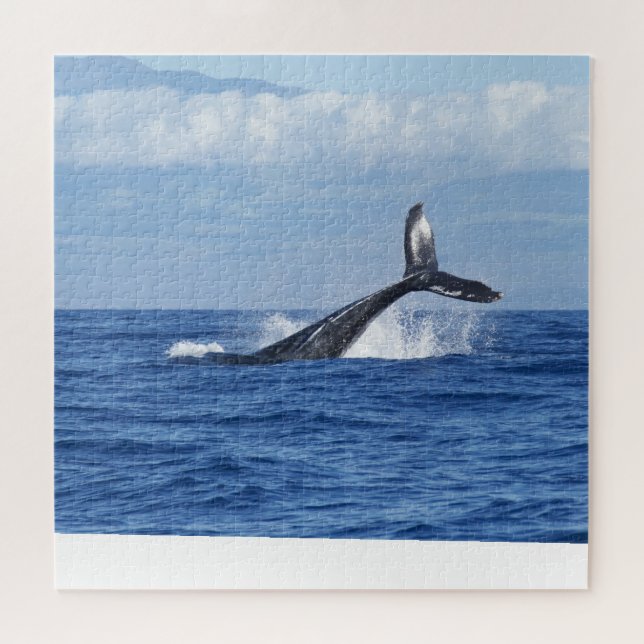 Whale Tail Scenic Oceanic Jigsaw Puzzle (Horizontal)