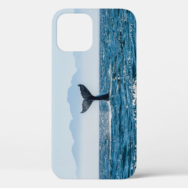 Whale Tail Seascape: Dramatic Water. Case-Mate iPhone Case (Back)