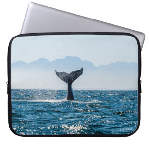 Whale Tail Seascape: Dramatic Water. Laptop Sleeve