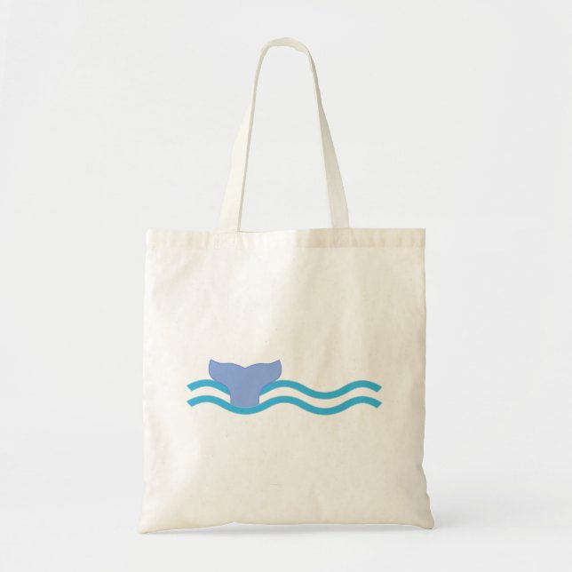 Whale Tail Tote Bag (Front)