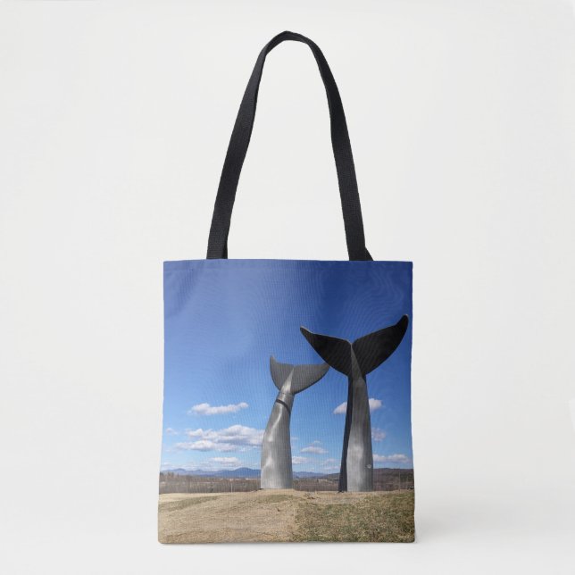 Whale Tails tote bag (Front)