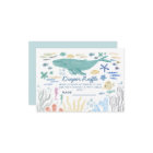 Whale Under The Sea Baby Shower Diaper 