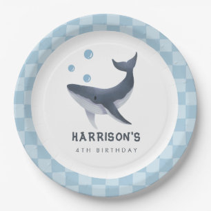 Whale Under The Sea Ocean Thank You Favour Paper Plate