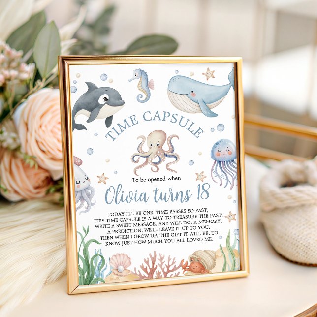 Whale Under the Sea Time Capsule Sign (Creator Uploaded)