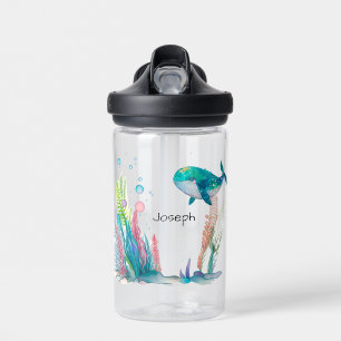 Whale Underwater Personalised Water Bottle