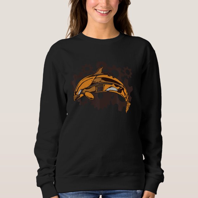 Whale underwater world ocean Orca 1 Sweatshirt (Front)