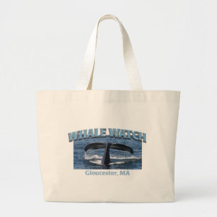 Whale Watch Large Tote Bag