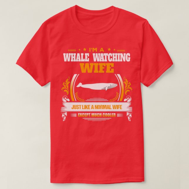 Whale Watching Wife Christmas Gift or Birthday Pre T-Shirt (Design Front)