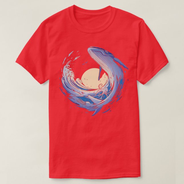 Whale wave 1 T-Shirt (Design Front)