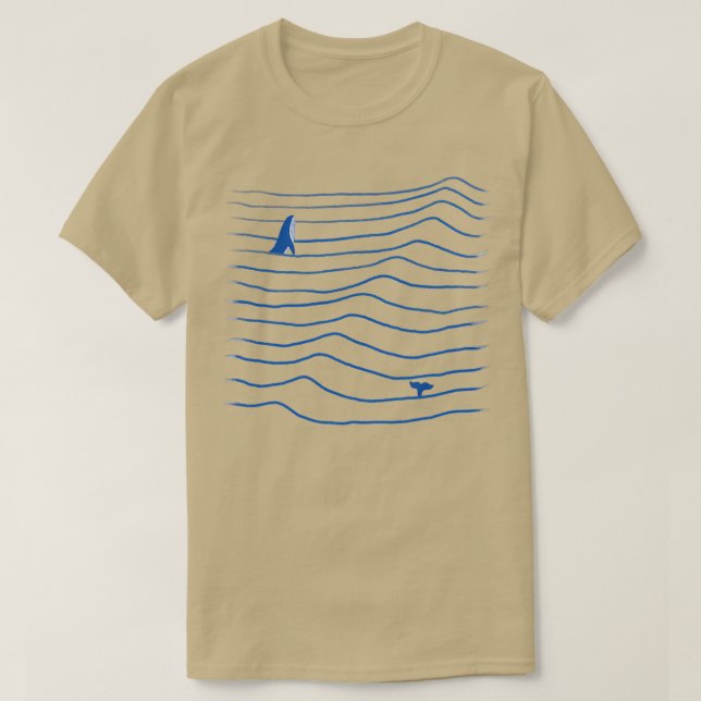 whale waves T-Shirt (Design Front)