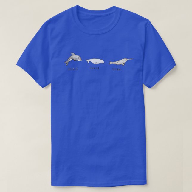 Whale Whale Whale Illustration T-Shirt (Design Front)