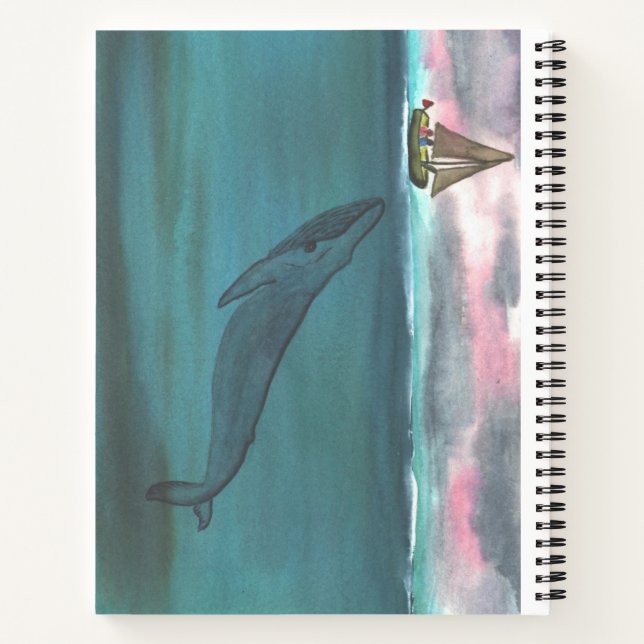 Whale Whale Whale its a fine day to Sail Notebook (Back)